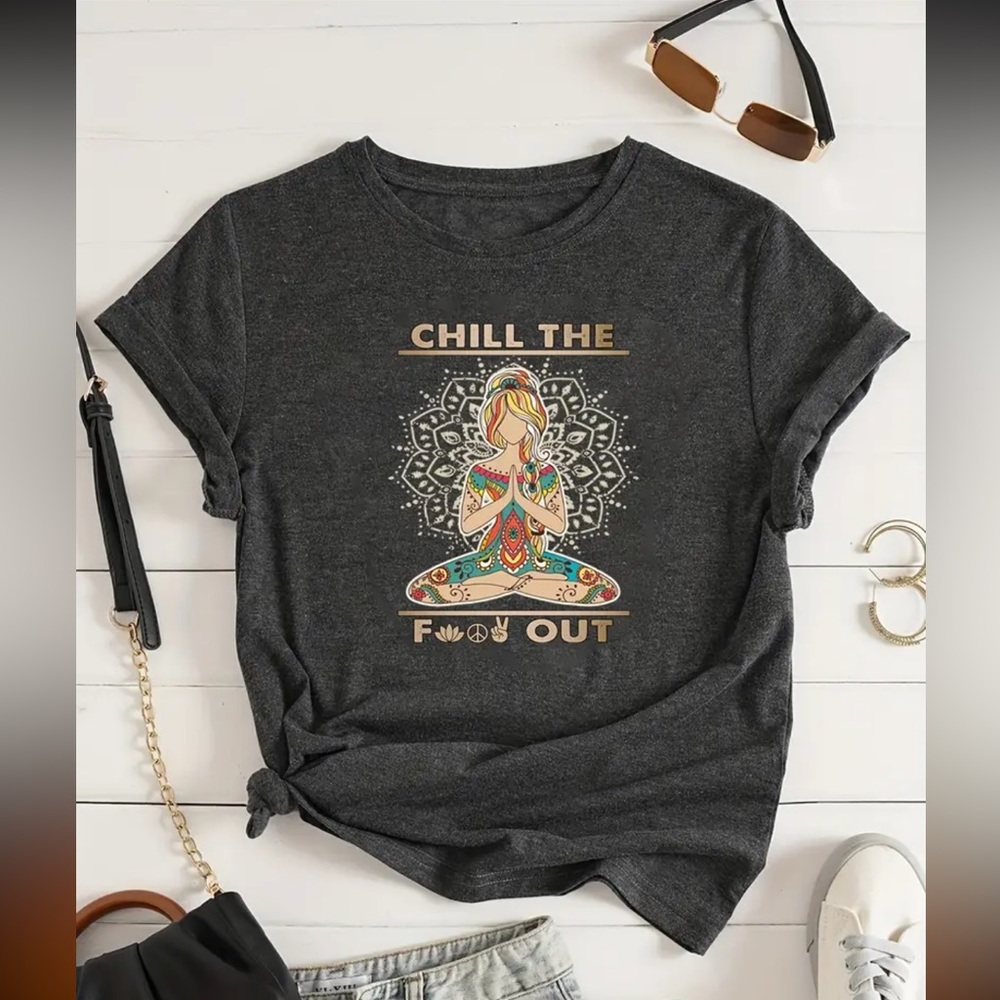 Sold! Funny Yoga Namaste Graphic Tee Shirt